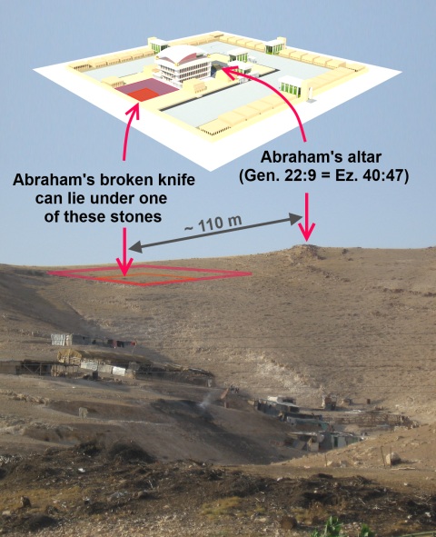 Jehovah-Jireh. Abraham's broken knife can lie under one of these stones. 